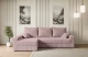 Bezug: Cord, Stellvariante: Ottomane Links, Farbe: Rosa - Poso 145, Stoffbeschreibung: POSO ist ein angenehm anzufühlender Velours mit Kordstruktur (35000 MartindaleZyklen) und leicht zu reinigender Möbellstoff, lichtecht (5) und pillingarm (5), Gewicht 380 g/m2 ±5%, Materialzusammensetzung: 90% Polyseter, 10% Nylon, Pilling Resistenz: 5, Abriebfestigkeit: 5, Scheuerbeständigkeit: 30000 Martindale-Zyklen, Zimmer: Wohnzimmer, Tiefe: 140 cm, Breite: 231 cm, Höhe: 90 cm, Länge der Schlaffläche: 201 cm, Breite der Schlaffläche: 120 cm, Liegehöhe: 40 cm, Anzahl der Sitzflächen: 4, Sitzfüllung: Wellenfeder + HR35 und T30-Schaum, Anzahl der Rückenkissen: 3, Art der Rückenkissen: Rückenkissen, Annzahl der Sitzkissen: 2, Anzahl der Zierkissen: 2, Material der Füße: Kunststoff, Höhe der Füße: 4,5 cm, Farbe der Füße: Schwarz, Tiefe der Armlehnen: 85 cm, Breite der Armlehnen: 15 cm, Höhe der Armlehnen: 50 cm, Breite der Ottomane: 70 cm, Tiefe der Ottomane: 125 cm, Tiefe der Sitzfläche: 70 cm, Sitzhöhe: 40 cm, Art des Stauraumes: Innenfach geschlossen, Schlaffunktion: Mit Schlaffunktion - 1