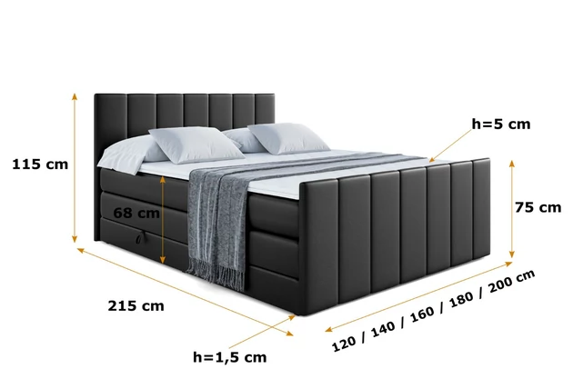 Boxspringbett MOETI-Z KING - 6