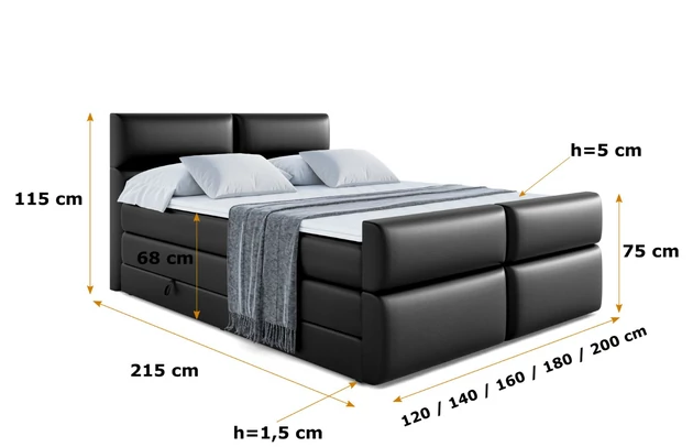 Boxspringbett BOXI3-Z KING - 6