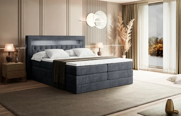 Boxspringbett NOEL GOLD KING - 4