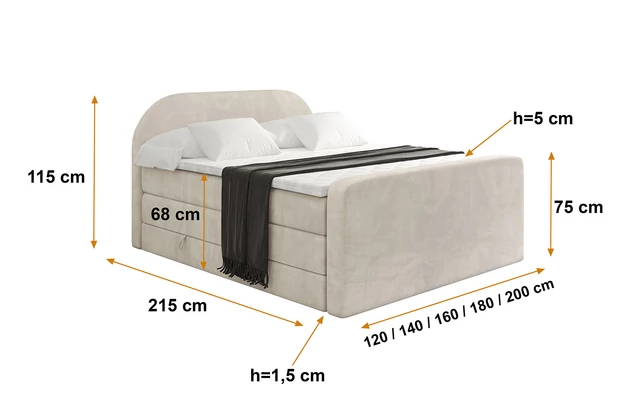 Boxspringbett NOX-Z KING - 6