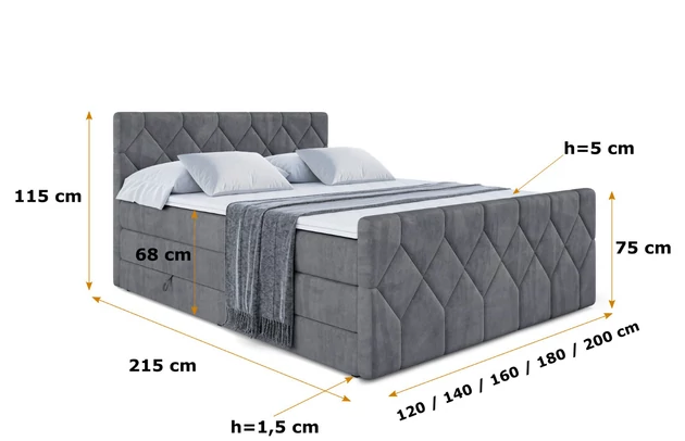 Boxspringbett CATOR-Z KING - 6