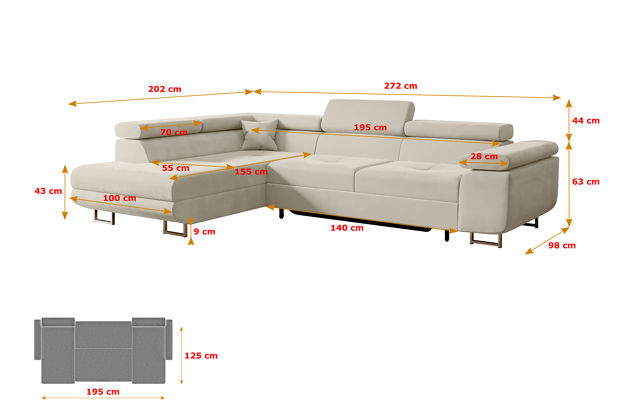 Ecksofa GUSA-L - 4