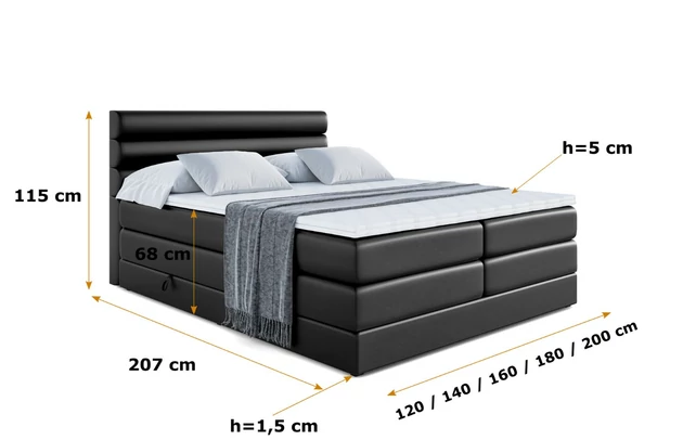 Boxspringbett CELESTIA KING - 6
