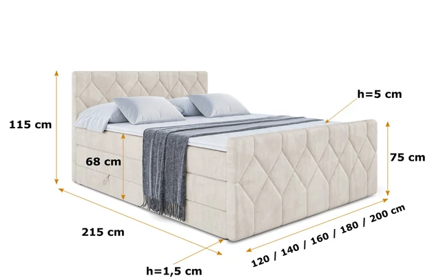 Boxspringbett CATOR-Z KING - 6