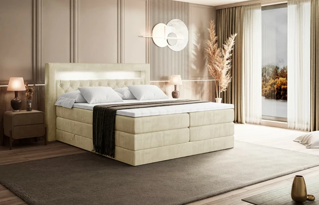 Boxspringbett NOEL GOLD KING - 4