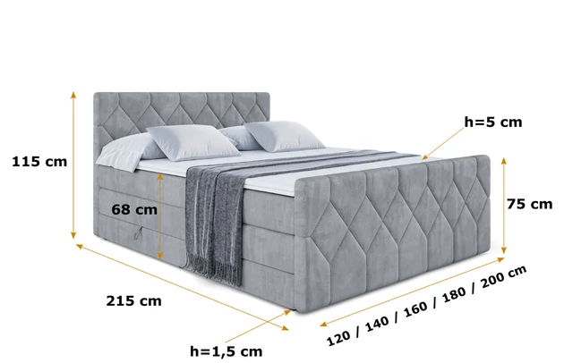 Boxspringbett CATOR-Z KING - 6