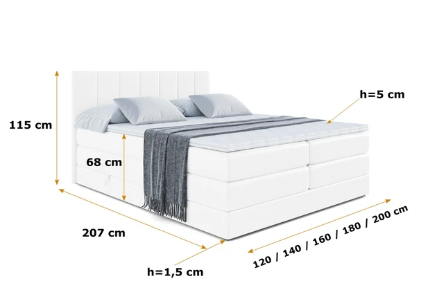 Boxspringbett MOETI KING - 6