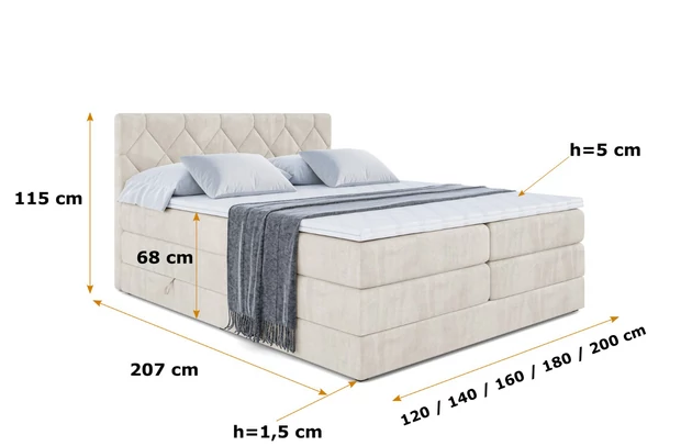 Boxspringbett CATOR KING - 6