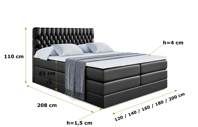 Boxspringbett SERENE KING - 6