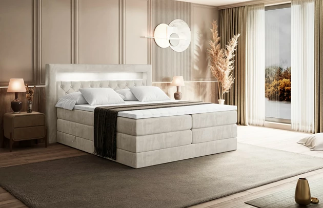 Boxspringbett NOEL GOLD KING - 4