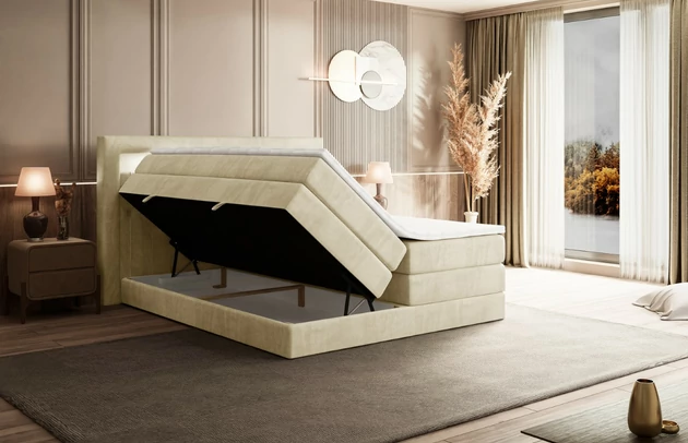 Boxspringbett NOEL GOLD KING - 5