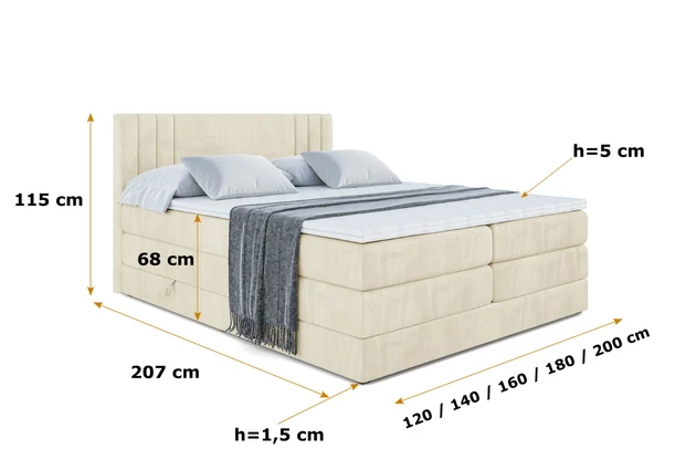 Boxspringbett IDRIKO KING - 6