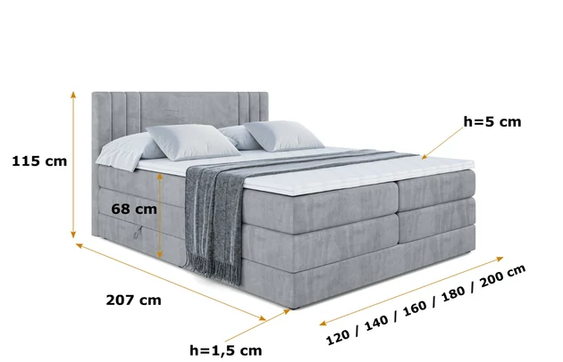 Boxspringbett IDRIKO KING - 6
