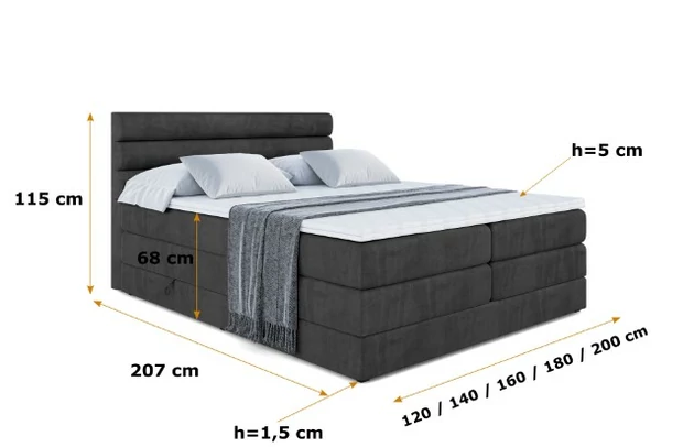 Boxspringbett CELESTIA KING - 6