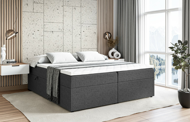 Material des Toppers: Schaumstoff, Matratze: Bonellfederung, Gepolsterte Rückseite: Nein, Liegehöhe: 56 cm, Höhe: 53 cm, Breite der Schlaffläche: 140 cm, Größe: 140x200 cm, Höhe der Matratze: 20 cm, Länge der Schlaffläche: 200 cm, Dicke des Kopfteils: 8 cm, Höhe der Bettkasten: 34 cm, Farbe des Toppers: Weiß, Stoffbeschreibung: Polsterstoff Inari: Scheuerfester Möbelstoff (50.000 Martindale-Zyklen) in schöner Leinen-Optik. lichtecht (5). reibecht (5) und pillingarm (4). aus 100% PP. 260 g/m2±5%, Breite: 140 cm, Länge: 208 cm, Dicke des Fußteils: 7 cm, Höhe des Kopfteils: 56 cm, Höhe des Toppers: 4 cm, Material der Füße: Plastik, Anzahl der Bettkasten: 2, Höhe der Füße: 3 cm, Bettkasten: Ja, Bezug: Flechtstoff, Farbe: Dunkelgrau - Inari 96, Zimmer: Schlafzimmer, Höhe des Bettkastens: 34 cm, Härtegrad der Matratze: H3, Stil: Modern - 1