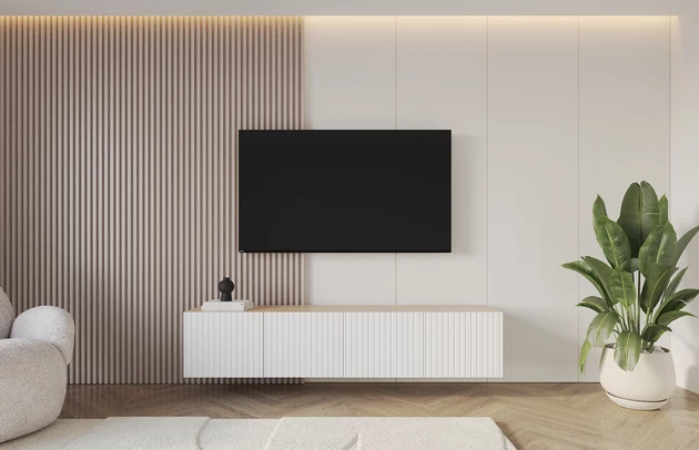 Material: Holzwerkstoff, Material der Rückwand: MDF, Ausführung: Hängend, Größe: 2 x 100 cm, Farbe: Artisan und Weiß, Zimmer: Wohnzimmer, Anzahl der Türen: 4, Front-Typ: Gefräste, Art der Griffe: Griffleiste, Art der Türen: Klapptür, Breite: 200 cm, Tiefe: 40 cm, Höhe: 40 cm, Geschlossene Fächer: 8, Anzahl der Teile: 2 - 1