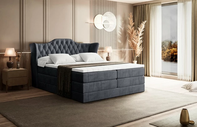 Boxspringbett VILA KING - 4