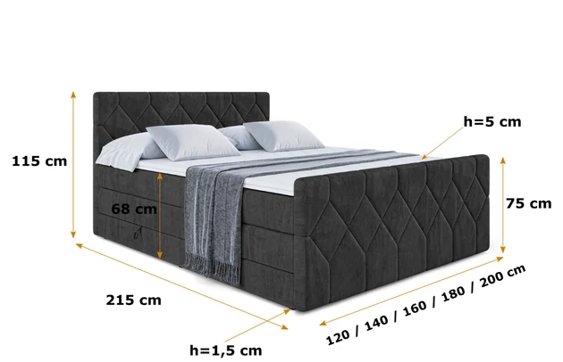 Boxspringbett CATOR-Z KING - 6
