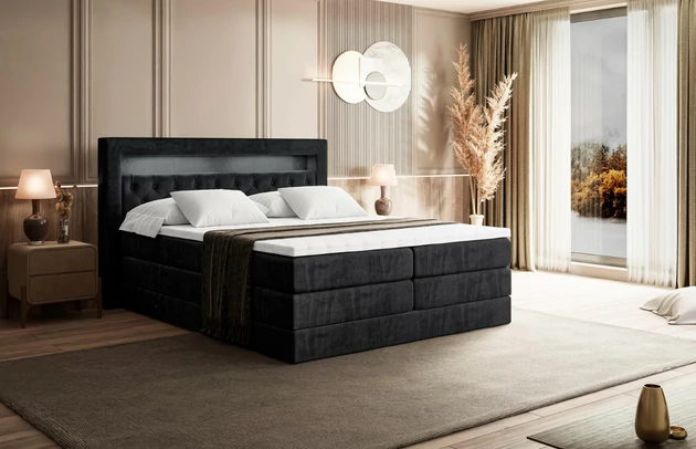 Boxspringbett NOEL GOLD KING - 4