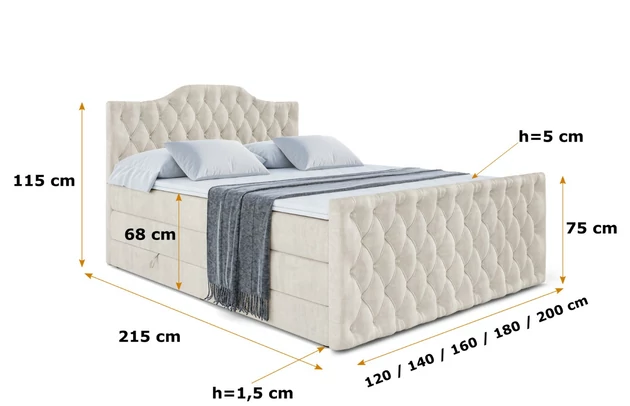 Boxspringbett VILA-1-Z KING - 6