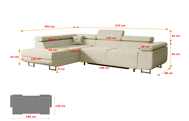 Ecksofa GUSA-L - 4