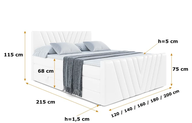 Boxspringbett ERNINA-Z KING - 6