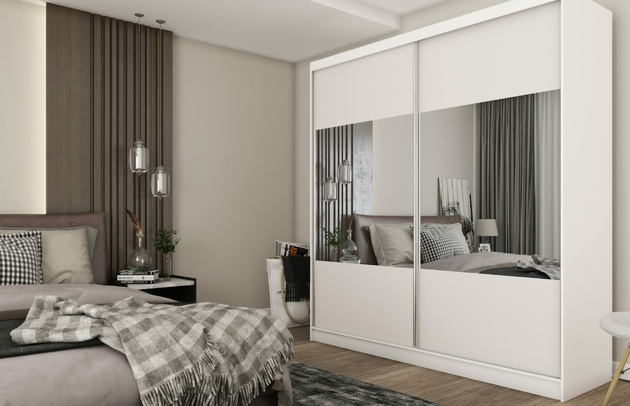 Front-Typ: Glatt, Breite: 200 cm, Abmeßung: 200 cm x 61 cm x 216 cm, Anzahl der Kleiderstangen: 1, Anzahl der Spiegel: 2, Anzahl der Türen: 2, Fachinnenmaß - Tiefe: 61 cm, Zimmer: Schlafzimmer, Art des Leuchtmittels: Mit LED, Farbe: Weiß, Art der Griffe: Griffleiste, Anzahl der Fächer: 10, Art der Türen: Schwebetüren, Fachinnenmaß 2 - Breite: 48 cm, Material der Rückwand: MDF, Tiefe: 61 cm, Höhe: 216 cm, Länge der Kleiderstange 1: 97 cm, Fachinnenmaß - Höhe: 34 cm, Fachinnenmaß 2 - Höhe: 41 cm, Fachinnenmaß - Breite: 103 cm, Länge der Kleiderstangen: 97 cm, Breite des Fachinnenmaßes: 41 cm, Breite des Fachinnenmaßes 2: 48 cm, Größe: 200 cm x 61 cm x 216 cm - 1