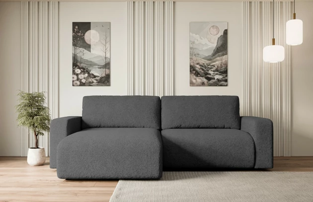 Bezug: Bouclé, Farbe: Grau - Quelle 92, Stellvariante: Universall - Links/Rechts angeordnet, Stoffbeschreibung: polsterstoff-quelle-hochwertiger-boucle-stoff-strapazierfahig-atmungsaktiv-und-pflegeleicht-80-000-martindale-zyklen-100-pes-pillingarm4-5-gewicht-315-g-m2-±5, Materialzusammensetzung: 100% Polyester, Pilling Resistenz: 5, Abriebfestigkeit: 5, Scheuerbeständigkeit: 80000 Martindale-Zyklen, Zimmer: Wohnzimmer, Tiefe: 143 cm, Breite: 247 cm, Höhe: 83 cm, Schlaffunktion: Mit Schlaffunktion, Länge der Schlaffläche: 205 cm, Breite der Schlaffläche: 123-cm, Liegehöhe: 40 cm, Anzahl der Sitzflächen: 3, Sitzfüllung: Wellenfeder + T30-Schaumstoff, Anzahl der Rückenkissen: 2, Art der Rückenkissen: Abnehmabr, Annzahl der Sitzkissen: 2, Material der Füße: Kunststoff, Höhe der Füße: 3,5 cm, Farbe der Füße: Schwarz, Tiefe der Armlehnen: 88 cm, Breite der Armlehnen: 23 cm, Breite der Ottomane: 100 cm, Tiefe der Ottomane: 107 cm, Tiefe der Sitzfläche: 52 cm, Sitzhöhe: 40 cm, Art des Stauraumes: Innenfach geschlossen - 1