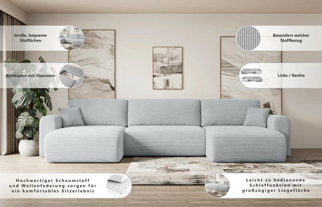 Wohnlandschaft ORRO-U - 8