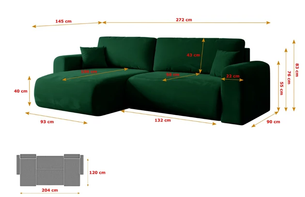Ecksofa ORRO-L - 7