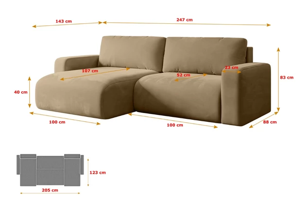 Ecksofa KLEEA-L - 7