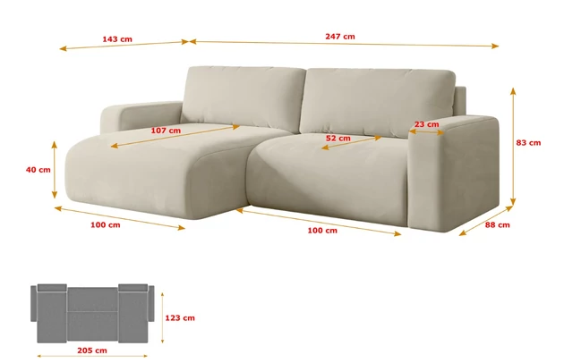 Ecksofa KLEEA-L - 7