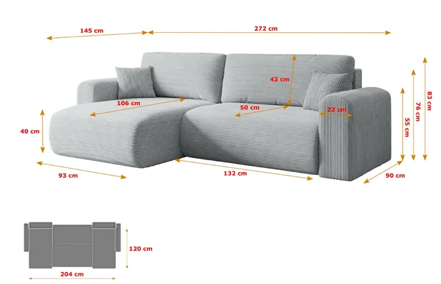 Ecksofa ORRO-L - 7