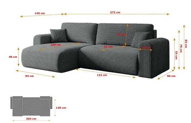 Ecksofa ORRO-L - 7