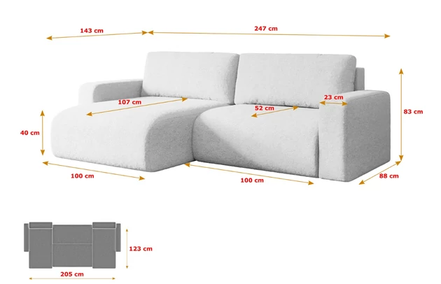 Ecksofa KLEEA-L - 7