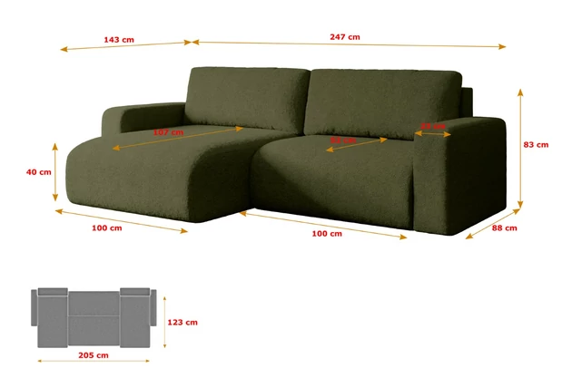 Ecksofa KLEEA-L - 7