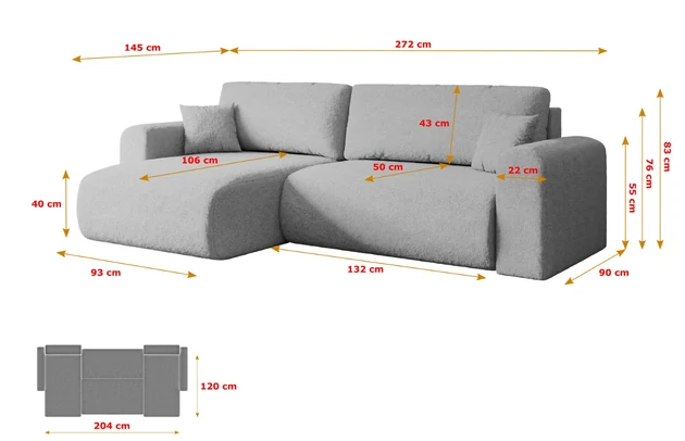 Ecksofa ORRO-L - 7