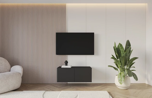 Material: Holzwerkstoff, Material der Rückwand: MDF, Ausführung: Hängend, Größe: 100 cm, Farbe: Schwarz, Zimmer: Wohnzimmer, Anzahl der Türen: 2, Front-Typ: Glatt, Art der Griffe: Griffleiste, Art der Türen: Klapptür, Breite: 100 cm, Tiefe: 40 cm, Höhe: 40 cm, Geschlossene Fächer: 4, Anzahl der Teile: 1 - 1