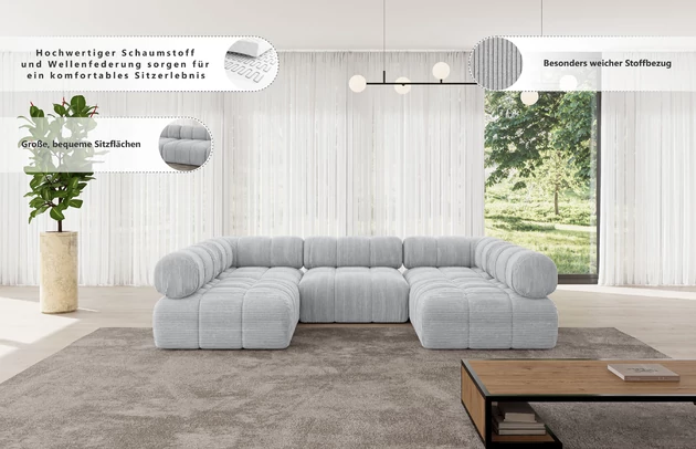 Wohnlandschaft Garvo-U1 - 6