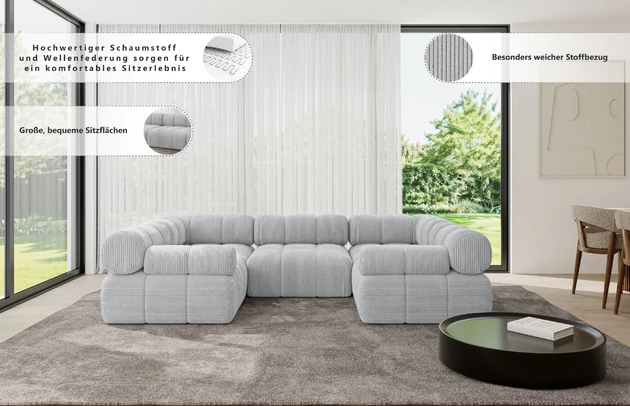 Wohnlandschaft Birno-U1 - 6