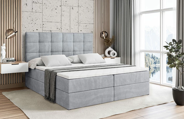 Bezug: Samt, Farbe: Beige - Casablanca 2301, Zimmer: Schlafzimmer, Länge: 207 cm, Breite: 160 cm, Höhe: 110 cm, Größe: 160x200 cm, Liegehöhe: 73 cm, Matratze: Bonellfederung, Bettkasten: Ja, Gepolsterte Rückseite: Nein, Härtegrad der Matratze: H3 und H4, Stoffbeschreibung: Polsterstoff Casablanca: „Pet-friendly“, leicht zu reinigen (CleanBOO+), wasserabweisend mit Lotuseffekt, scheuerfest (45.000 Martindale- Zyklen), Gewicht 310g/m2 ±5 %, Stil: Modern, Länge der Schlaffläche: 200 cm, Breite der Schlaffläche: 160 cm, Höhe der Matratze: 20 cm, Farbe des Toppers: Weiß, Höhe des Toppers: 5 cm, Material des Toppers: Schaumstoff, Anzahl der Bettkasten: 2, Höhe der Bettkasten: 30 cm, Höhe des Kopfteils: 110 cm, Material der Füße: Plastik, Höhe der Füße: 2 cm, Dicke des Kopfteils: 8 cm, Dicke des Fußteils: 7 cm, Material: Holz - 1