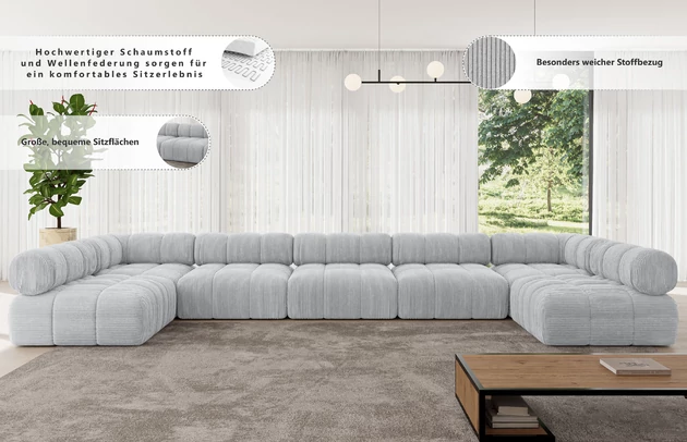 Wohnlandschaft Garvo-U3 - 6