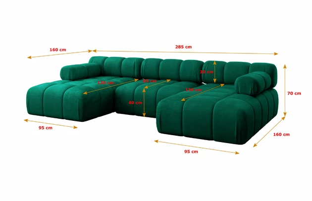 Wohnlandschaft Tesso-U1 - 5