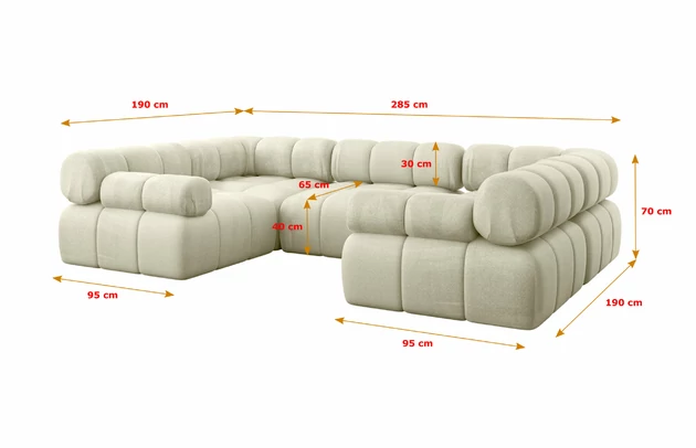 Wohnlandschaft Birno-U1 - 5
