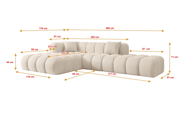 Ecksofa OLEA-L2 - 4
