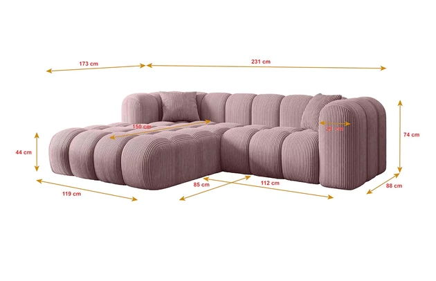 Ecksofa OLEA-L1 - 5