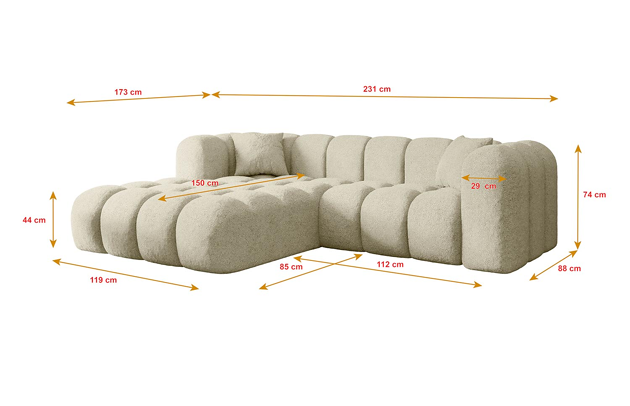 Ecksofa OLEA-L1 - 4