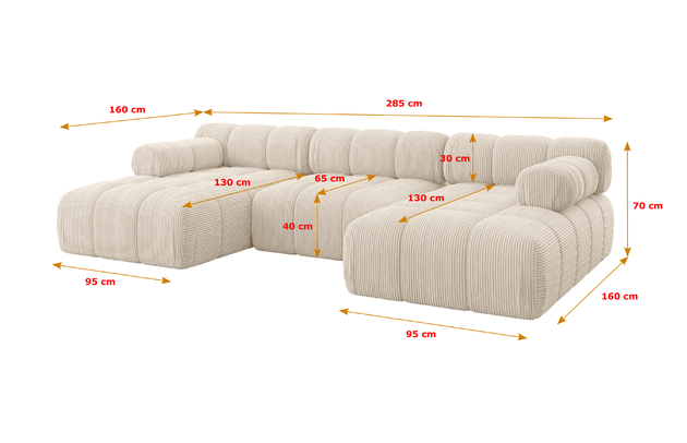 Wohnlandschaft Tesso-U1 - 5