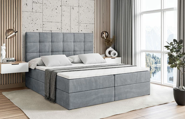 Bezug: Samt, Farbe: Grau - Casablanca 2314, Zimmer: Schlafzimmer, Länge: 207 cm, Breite: 120 cm, Höhe: 110 cm, Größe: 120x200 cm, Liegehöhe: 55 cm, Matratze: Bonellfederung, Bettkasten: Ja, Gepolsterte Rückseite: Nein, Härtegrad der Matratze: H3, Stoffbeschreibung: Polsterstoff Casablanca: „Pet-friendly“, leicht zu reinigen (CleanBOO+), wasserabweisend mit Lotuseffekt, scheuerfest (45.000 Martindale- Zyklen), Gewicht 310g/m2 ±5 %, Stil: Modern, Länge der Schlaffläche: 200 cm, Breite der Schlaffläche: 120 cm, Höhe der Matratze: 20 cm, Farbe des Toppers: Weiß, Höhe des Toppers: 5 cm, Material des Toppers: Schaumstoff, Anzahl der Bettkasten: 2, Höhe der Bettkasten: 30 cm, Höhe des Kopfteils: 110 cm, Material der Füße: Plastik, Höhe der Füße: 2 cm, Dicke des Kopfteils: 8 cm, Dicke des Fußteils: 7 cm, Material: Holz - 1